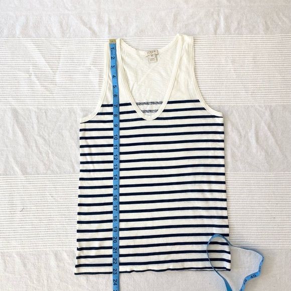 J. Crew Stripe Layering Tank in Ivory and Navy - Picture 7 of 9